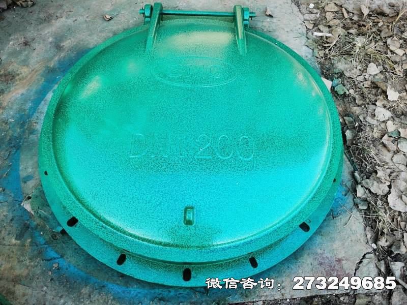 法兰式玻璃钢拍门 法兰连接 污水管道专用