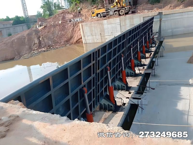 特种钢溢流坝 液压钢坝