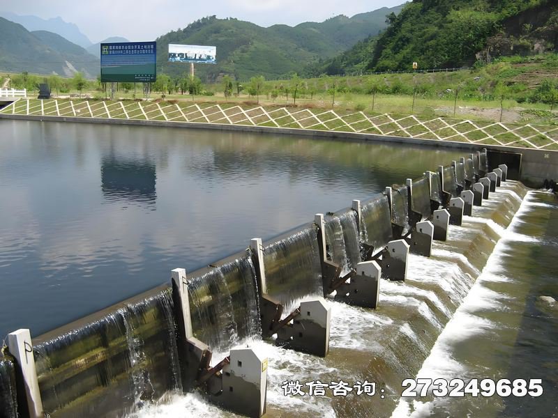 湖泊景观钢坝