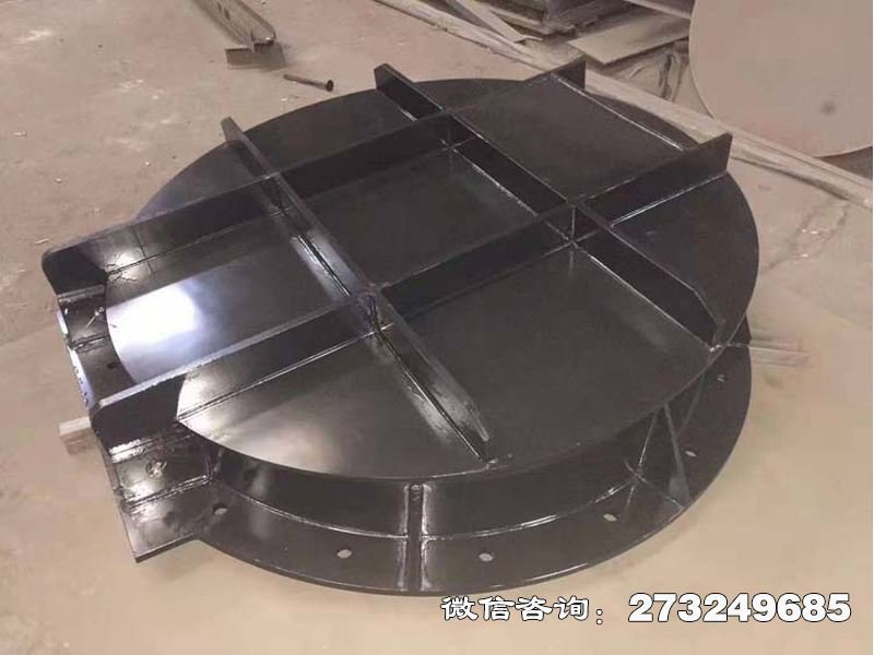 铸铁圆形抗震拍门 铸铁拍门