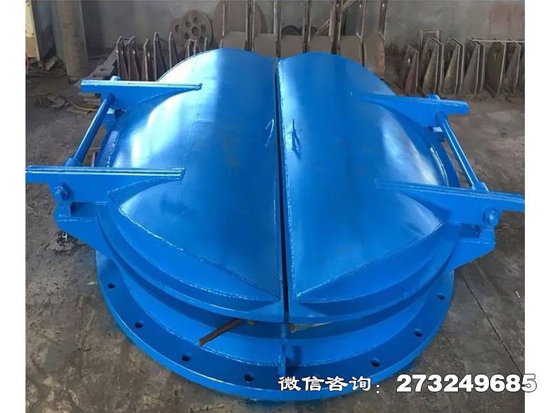 铸铁圆形双开启闭拍门 铸铁拍门