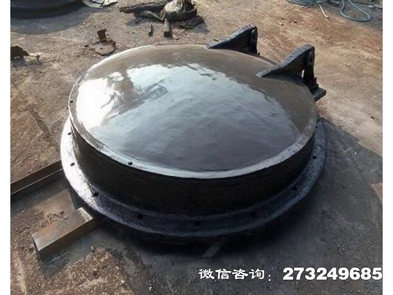 铸铁圆形应急排水拍门 铸铁拍门