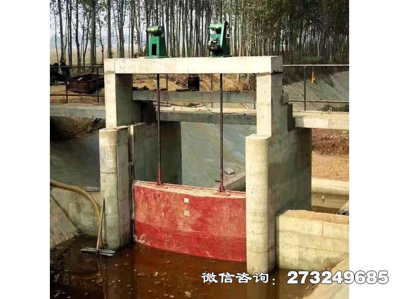 方形堤坝铸铁挡水闸 铸铁闸门